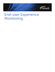 End-user Experience Monitoring