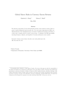 Global Macro Risks in Currency Excess Returns