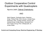 Outdoor Cooperative Control Experiments with Quadcopters - IITB-EE