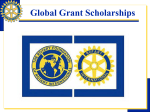 Global Grant Scholarships  - Rotary Zones 30-31