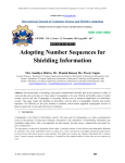 Adopting Number Sequences for Shielding Information