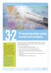 Topic guide 3.2: Processing data using numerical analysis