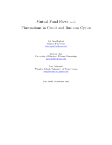 Mutual Fund Flows and Fluctuations in Credit and Business Cycles