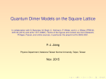 Quantum Dimer Models on the Square Lattice