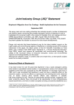 Joint Industry Group (JIG)[1] Statement