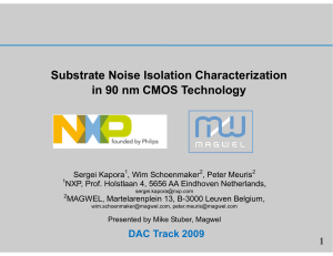 Substrate Noise Isolation Characterization in 90 nm CMOS