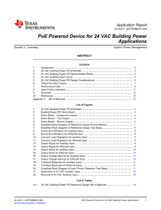PoE Powered Device for 24 VAC Building Power Applications