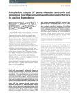 Association study of 37 genes related to serotonin and dopamine
