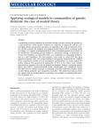 Applying ecological models to communities of genetic elements: the