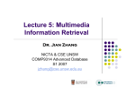 Multimedia Information Retrieval - Computer Science and Engineering