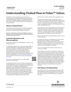 Understanding Choked Flow in Fisher™ Valves