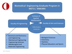 Biomedical Engineering Graduate Program in METU / ANKARA