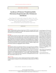 Incidence of Chronic Thromboembolic Pulmonary Hypertension
