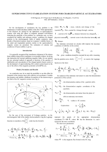 Superconductive Stabilization System for Charging Particle