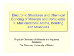Electronic Structures and Chemical Bonding of Minerals and