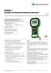 METRISO C Insulation and Resistance Measuring Instrument
