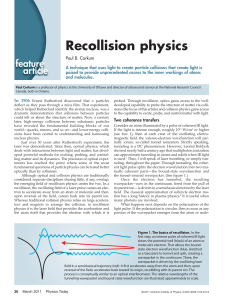 Recollison physics - Attosecond Science