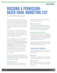 Building a Permission-Based Email Marketing List