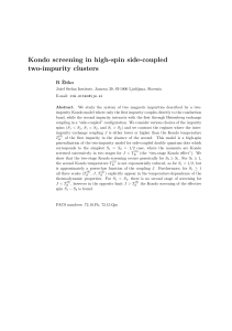 Kondo screening in high-spin side-coupled two