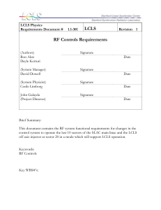 LCLS Physics Requirements Document #