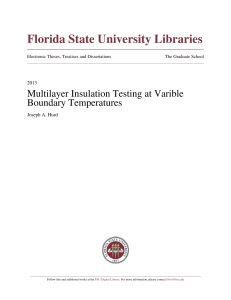 Multilayer Insulation Testing at Varible Boundary Temperatures