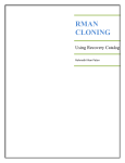 RMAN Cloning using Recovery Catalog