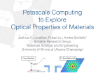 Petascale Computing to Explore Optical Properties of Materials