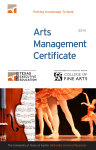 Arts Management Certificate - RGK Center for Philanthropy and