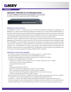 OptiSwitch® MR2226N-2C L2/4 Managed Switch