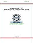 B.Sc. in Physics - Masinde Muliro University of Science and