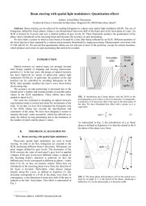 Beam steering with spatial light modulators: Quantisation effects