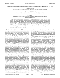 Magnetoresistance, micromagnetism, and domain