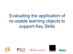 Learning Objects for Key Skills