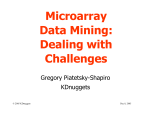 Microarray Data Mining: Dealing with Challenges
