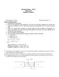 Time allowed: 3 hours Maximum Marks: 70 Sample Paper – 2011