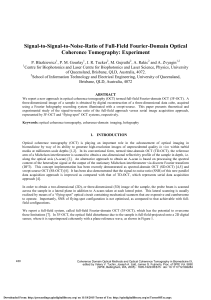 Signal-to-Signal-to-Noise-Ratio of Full-Field Fourier