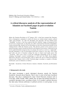 A critical discourse analysis of the representation of Islamists on