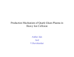 Production Mechanism of Quark Gluon Plasma in Heavy Ion
