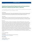 Combining Genome-Scale Experimental and Computational