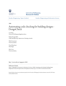 Automating code checking for building designs