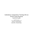Ambulatory Temperature Tracking Device NCIIA Grant Proposal