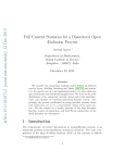 Full Current Statistics for a Disordered Open Exclusion Process