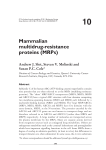 Mammalian multidrug‑resistance proteins (MRPs)