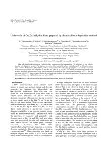 Solar cells of Cu2ZnSnS4 thin films prepared by chemical