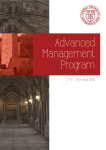 Program Advanced Management