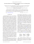 Theoretical prediction of the nondiffractive propagation of sonic