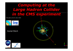 Computing at the Large Hadron Collider in the CMS