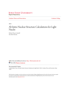 Ab Initio Nuclear Structure Calculations for Light Nuclei