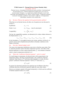 Thermal Stresses - Rick Bradford Home Page