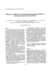 Efficiency of Utilization of Urea Nitrogen for